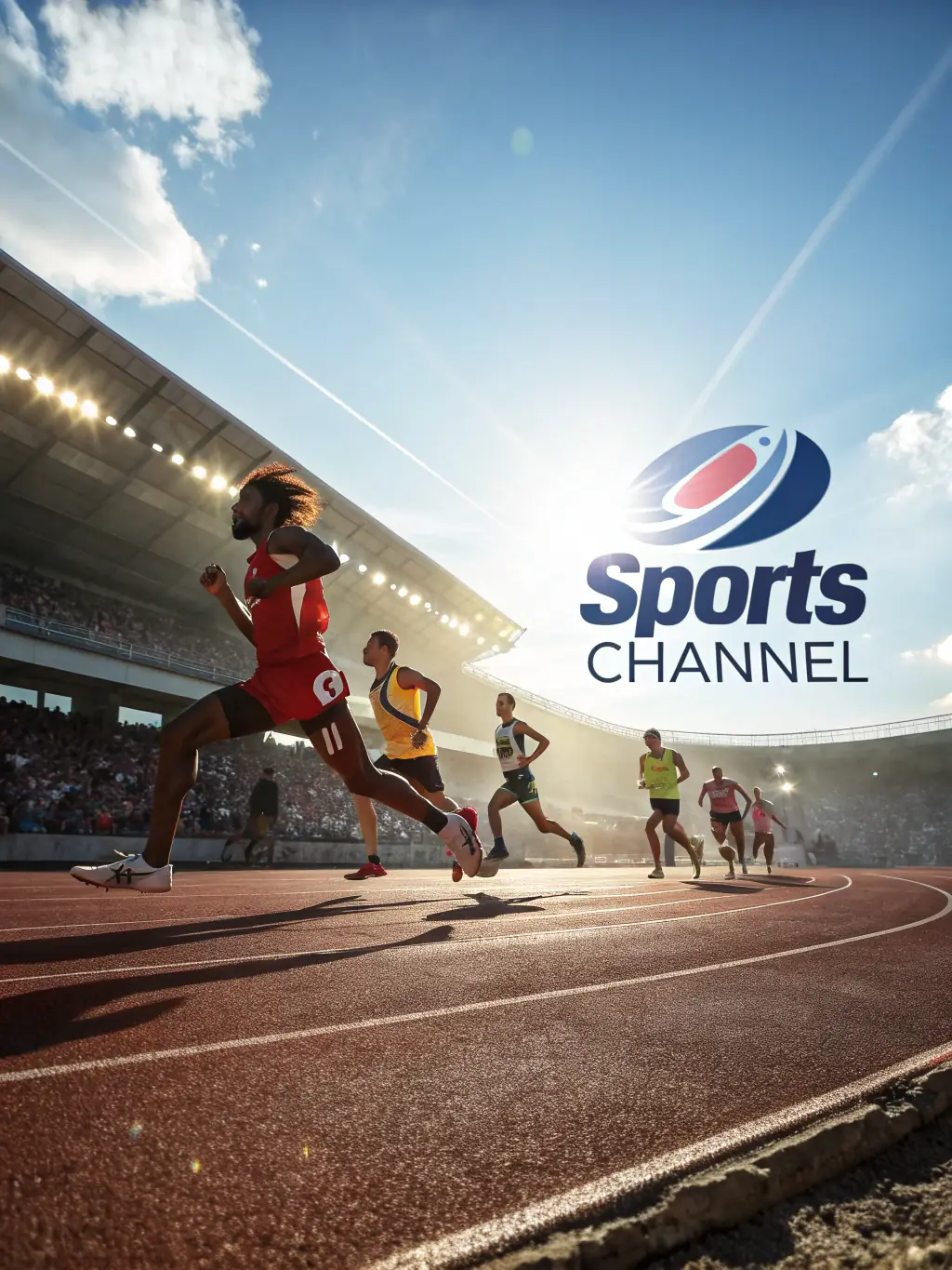 A dynamic image of athletes participating in a sports event organized by NEW DREAM COTE D'AZUR, showcasing the energy and excitement of the competition.